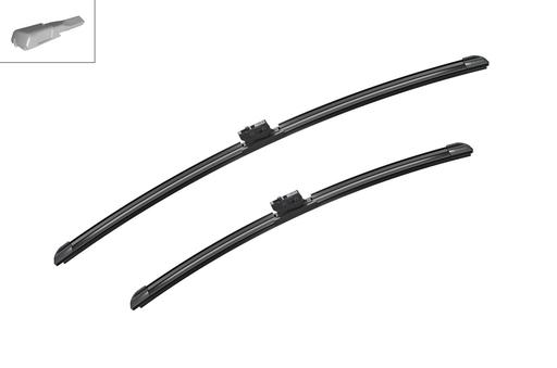 [A205S] WIPER BLADE [FRONT KIT] BOSCH AEROTWIN [600MM 24 INCH + 475MM 19 INCH - FLAT WIPER BLADE]