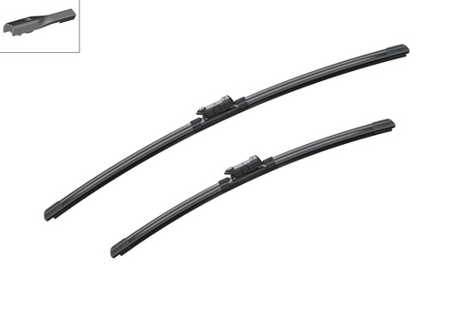 [A860S] WIPER BLADE SET FRONT AEROTWIN 600MM 24" 475MM 19" BOSCH VAG