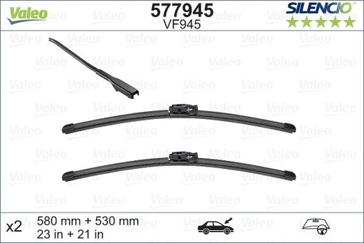 [577945] WIPER BLADE SET VALEO SILENCIO MINI F60