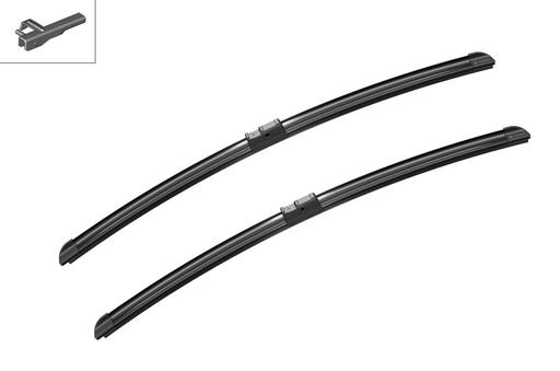 [A939S] WIPER BLADE [FRONT KIT] BOSCH AEROTWIN [600MM 24 INCH - FLAT WIPER BLADE]