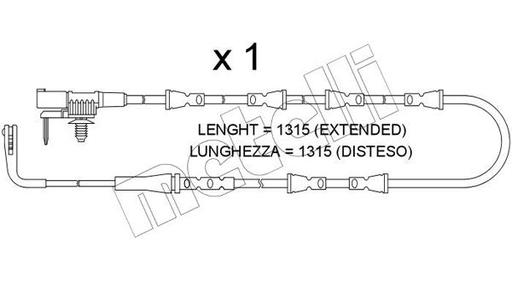 [SU.389] BRAKE SENSOR FRONT METELLI LAND ROVER