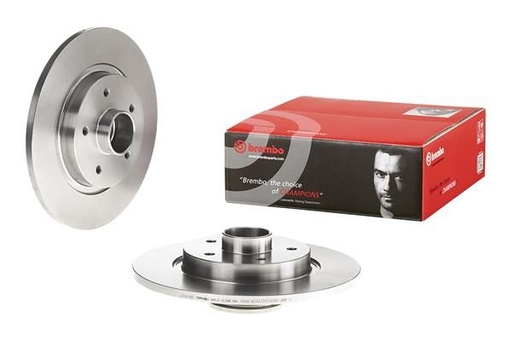 [08.B395.27] BRAKE DISC REAR 274MM BREMBO RENAULT (WITH HUB)
