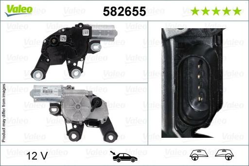 [582655] WIPER MOTOR (TAILGATE) VALEO VAG