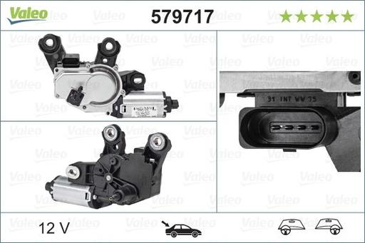 [579717] WIPER MOTOR (TAILGATE) VALEO VAG