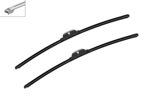 [A016S] WIPER BLADE [FRONT KIT] BOSCH AEROTWIN [550MM 22 INCH + 550MM 22 INCH - FLAT WIPER BLADE]