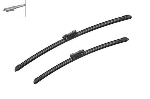 [A011S] WIPER BLADE [FRONT KIT] BOSCH AEROTWIN [550MM 22 INCH + 450MM 18 INCH - FLAT WIPER BLADE]