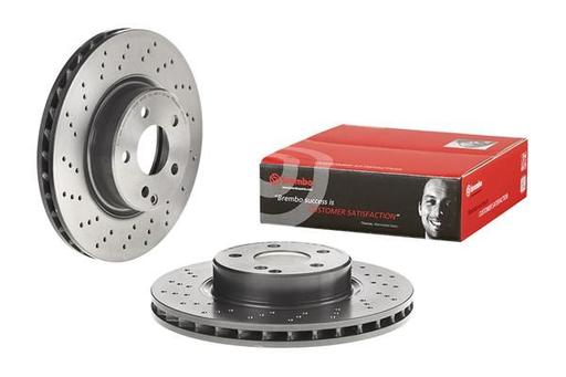 [09.9481.21] BRAKE DISC FRONT 312MM BREMBO MERC (CROSS DRILLED)