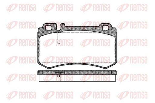 [0993.00] BRAKE PADS REAR REMSA MERC