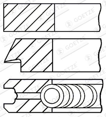 [08-502900-00] PISTON RING SET STD GOETZE VAG