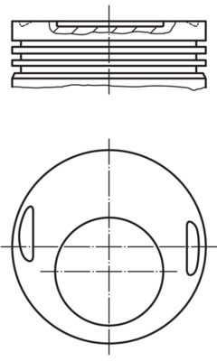 [002 17 22] PISTON ASSY +1.00MM MAHLE MERC