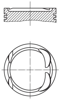 [081 12 00] PISTON ASSY STD MAHLE BMW