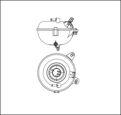 [CRT 21 000S] EXPANSION TANK WITHOUT CAP MAHLE VAG