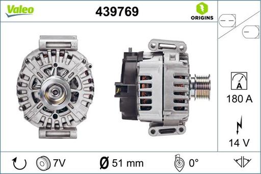 [439769] ALTERNATOR VALEO MERC
