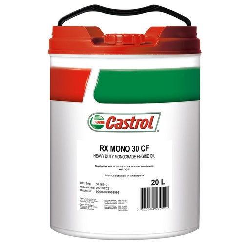 [3416718] ENGINE OIL 20L RX MONO 30 CASTROL