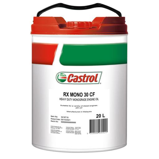 [3416718] ENGINE OIL 20L RX MONO 30 CASTROL
