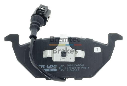 [BT1455TS] BRAKE PADS FRONT BREMTEC VAG