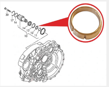 [0A5 409 374] BEARBOX TAPERED RING GENUINE VAG