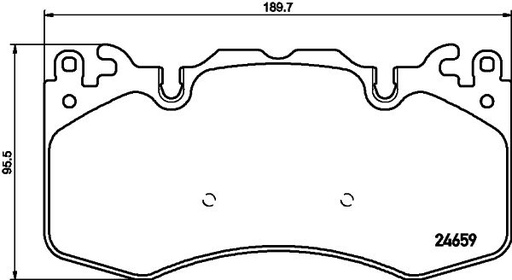 [8DB 355 016-151] BRAKE PADS FRONT PAGID LAND ROVER