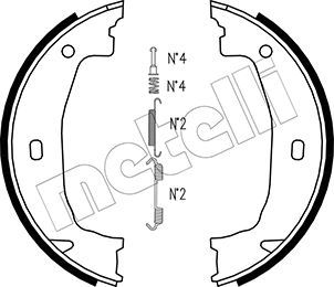 [53-0018K] HAND BRAKE SHOE KIT METELLI BMW