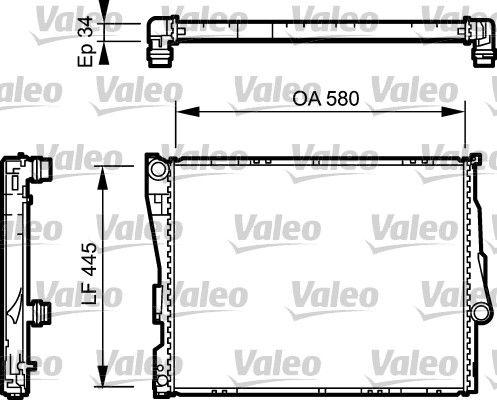[734276] RADIATOR VALEO BMW