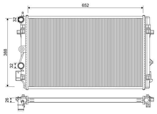 [701331] RADIATOR VALEO VAG