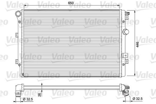 [701728] RADIATOR VALEO VAG