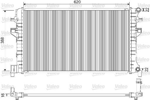 [733121] RADIATOR VALEO VAG