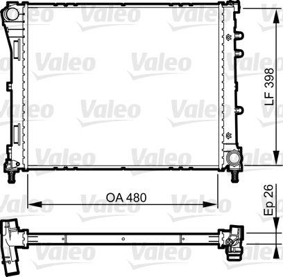 [735273] RADIATOR VALEO FIAT