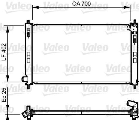 [735200] RADIATOR VALEO PSA
