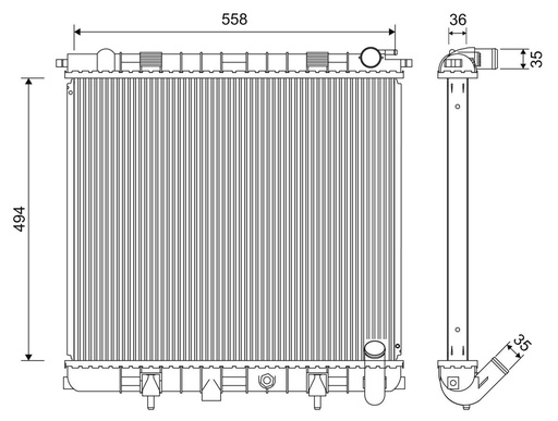 [701261] RADIATOR VALEO LAND ROVER