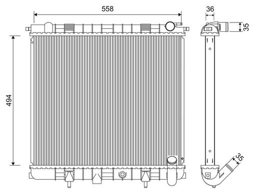 [701261] RADIATOR VALEO LAND ROVER