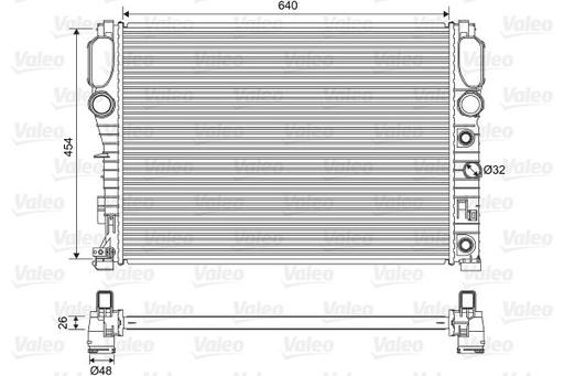 [701575] RADIATOR VALEO MERC