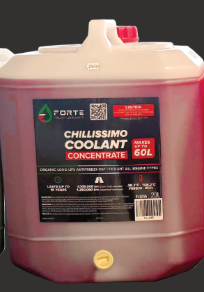 [FL1255] CHILLISSIMO COOLANT CONCENTRATE RED 20L FORTE ORGANIC LONG LIFE