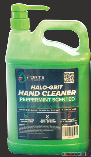 [FL1027] HALO-GRIT HAND CLEANER 5L FORTE PEPPERMINT-SCENTED GRID (COMES WITH PUMP)