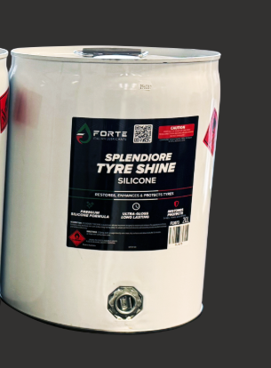 [FL1073] SPLENDIORE TYRE SHINE SILICONE 20L FORTE HIGH GLOSS SOLVENT