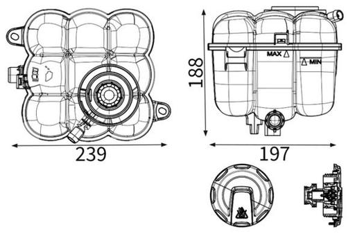[CRT 309 000S] EXPANSION TANK MAHLE VAG