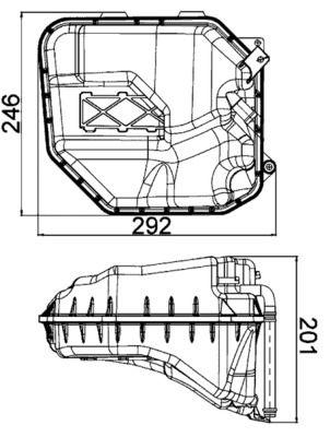 [CRT 9 000S] EXPANSION TANK WITHOUT CAP MAHLE VAG