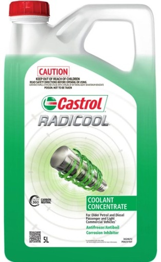 [3424672] COOLANT 5L (GREEN) CASTROL RADICOOL CONCENTRATE