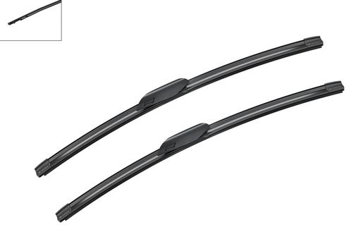 [A894S] WIPER BLADE [FRONT KIT] BOSCH AEROTWIN [550MM 22 INCH + 550MM 22 INCH - WITH SPOILER FLAT WIPER BLADE]