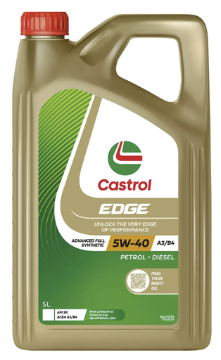 [3421235] ENGINE OIL 5L 5W40 EDGE A3/B4 CASTROL