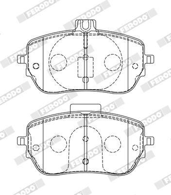 [FDB5180] BRAKE PADS FRONT FERODO MERC