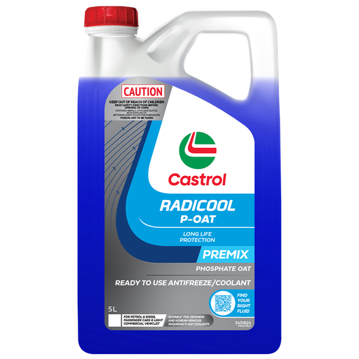 [3431624] COOLANT PREMIX BLUE 5L RADICOOL P-OAT CASTROL