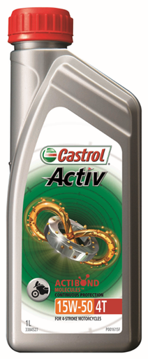 [3384527] ENGINE OIL 1L 15W50 ACTIV 4T CASTROL