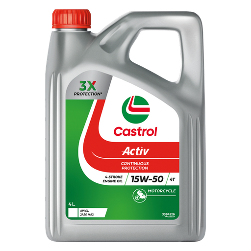 [3384526] ENGINE OIL 4L 15W50 ACTIV 4T CASTROL