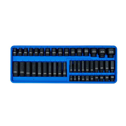 [RTDL34T46K] RYTOOL - IMPACT SOCKET SET TRAY, 3/8" & 1/2" 46PCS - METRIC