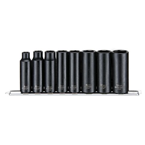 [TE9386] TENG 8PCE 3/8" DR. DEEP IMPACT SOCKET SET 8-19MM