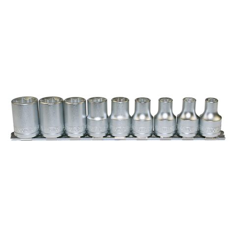 [TE-M1210] TENG 9PCE 1/2" DR. TX-E SOCKET SET - E10-E24