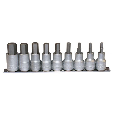 [TE-M1212] TENG 9PCE 1/2" DR. HEX SOCKET SET 5-17MM