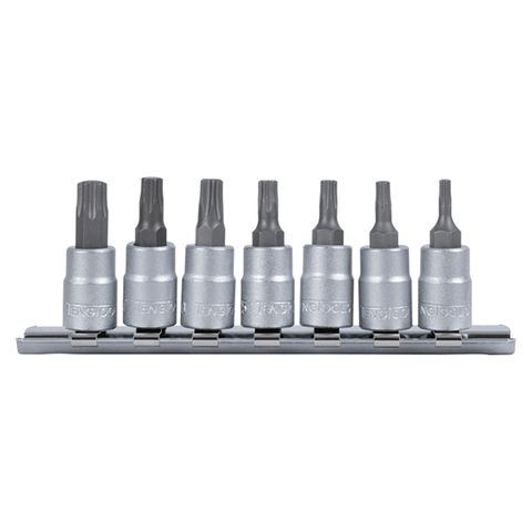 [TE-M1408TX] TENG 7PCE 1/4" DR. TX BIT SOCKET SET 10-40
