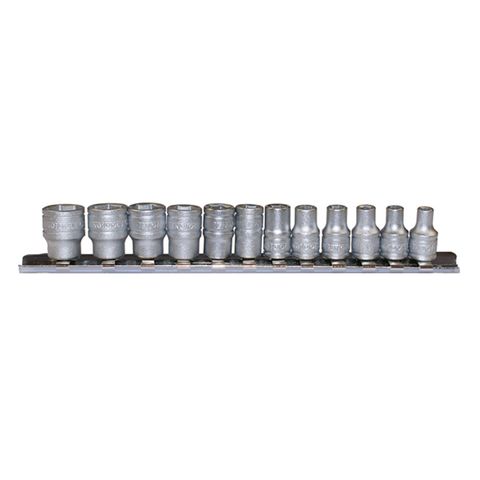 [TE-M1412] TENG 12PCE 1/4" DR. REG. MM SOCKET SET 4-13MM 6PNT